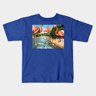 Flamingo shore Kids T-Shirt